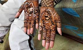 Bridal Mahendi with figure