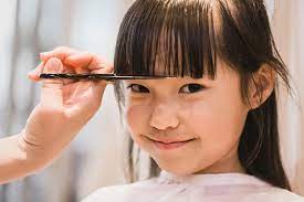 Kid’s hair cut for girl